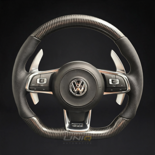 Volkswagen Golf MK7 Style Custom Steering Wheel - carbon fibre