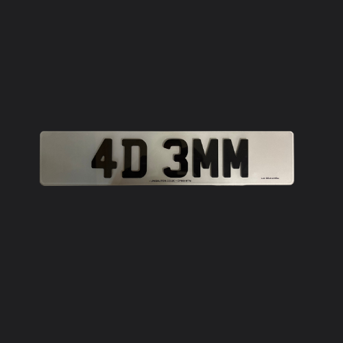 Uniqreg — Premium Replacement Customisable Number Plates Raised 4D Acrylic Road Legal