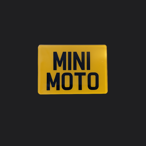 UNIQREG Mini Moto Number Plate