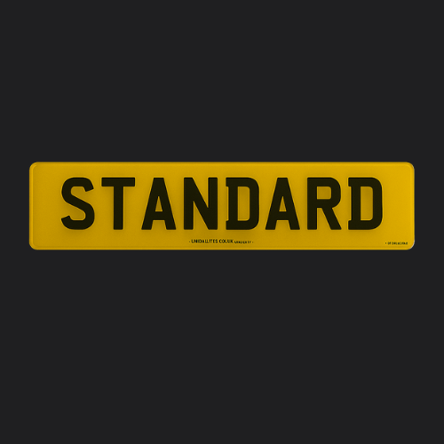 UNIQREG Standard Style Number Plate Set
