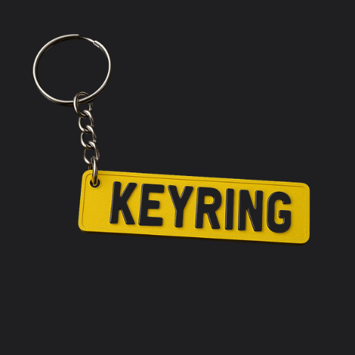 UNIQREG Small UK Number Plate Key Chain
