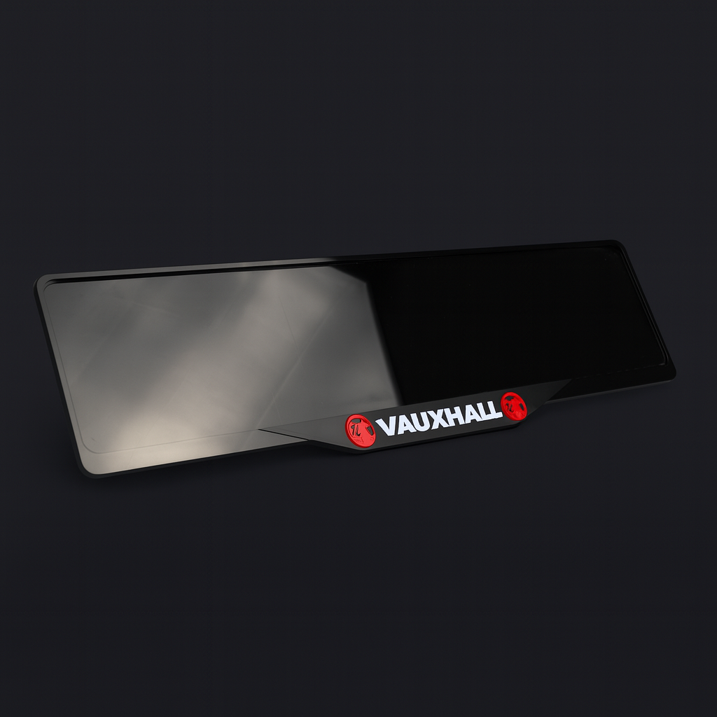 Custom Vauxhall Number Plate Holder Set